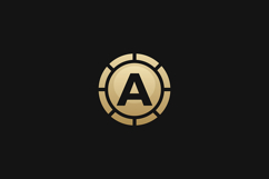 A Letter Gold Logo Brand Product Image 1