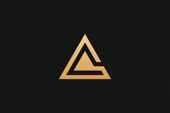 A Letter Gold Logo Brand Product Image 1