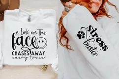A Lick On The Face Chases Sleeve SVG, Dog SVG Design Product Image 2