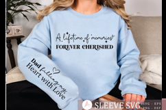 A lifetime of memories forever cherished Sleeve SVG Product Image 1