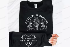 A lifetime of memories forever cherished Sleeve SVG Product Image 1