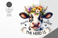 Cow clipart, Farm animals clipart, Quote Product Image 1