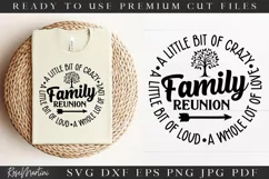 A Little Bit Of Crazy SVG Cut File | Family Reunion SVG Product Image 1