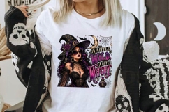 A Little Wild A Lot Witchy Gothic Witch PNG Sublimation Product Image 2
