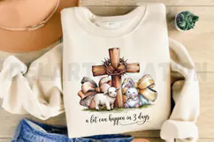 A lot can happen in 3 days bow girl Sublimation PNG Product Image 2