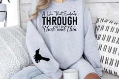 A love that endures through thick and thin Sleeve SVG Product Image 2