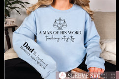 A man of his word teaching integrity SVG Design Product Image 2