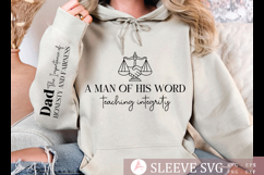 A man of his word teaching integrity SVG Design Product Image 3