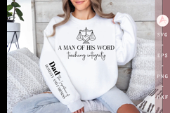 A man of his word teaching integrity SVG Design Product Image 1