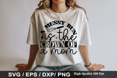 A messy bun is the SVG - Sarcastic Keychain Design Product Image 1