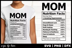 Mom nutrition svg file for Mother's Day Product Image 2