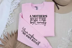 A Mother's Hug The Best Sleeve SVG, Mother's Day SVG Design Product Image 2
