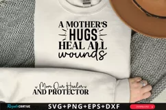 A Mother's Hugs Heal Sleeve SVG, Mother's Day SVG Design Product Image 1