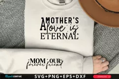 A Mother's Hugs Love Is Sleeve SVG, Mother's Day SVG Design Product Image 1