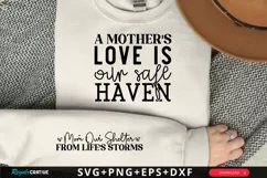 A Mother's Love Is Sleeve SVG, Mother's Day SVG Design Product Image 1
