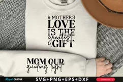 A Mother's Love Is The Sleeve SVG, Mother's Day SVG Design Product Image 1