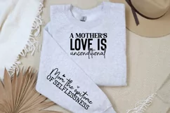 A Mother's Love Is Sleeve SVG, Mother's Day SVG Design Product Image 3