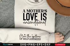 A Mother's Love Is Sleeve SVG, Mother's Day SVG Design Product Image 1