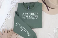 A Mother's Love Knows Sleeve SVG, Mother's Day SVG Design Product Image 3