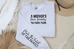 A Mother's Love Knows The Sleeve SVG, Mother's Day SVG Product Image 3