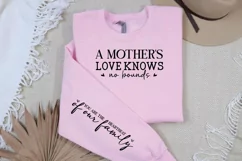 A Mother's Love Knows Sleeve SVG, Mother's Day SVG Design Product Image 2
