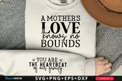 A Mother's Love Knows Sleeve SVG, Mother's Day SVG Design Product Image 1