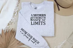 A Mother's Strength Knows Sleeve SVG, Mother's Day SVG Product Image 3