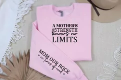 A Mother's Strength Knows Sleeve SVG, Mother's Day SVG Product Image 2