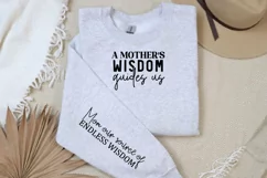 A Mother's Wisdom Sleeve SVG, Mother's Day SVG Design Product Image 3