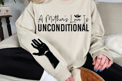 A mothers love is unconditional Sleeve SVG Design Product Image 3