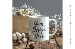 Christmas Winter Coffee Mug Mockups Template Blank Ceramic Product Image 1