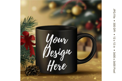 Christmas Winter Coffee Mug Mockups Template Blank Ceramic Product Image 1
