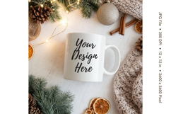 Christmas Winter Coffee Mug Mockups Template Blank Ceramic14 Product Image 1