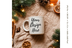 Christmas Winter Coffee Mug Mockups Template Blank Ceramic16 Product Image 1