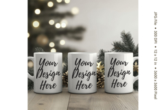 Christmas Winter Coffee Mug Mockups Template Blank Ceramic81 Product Image 1