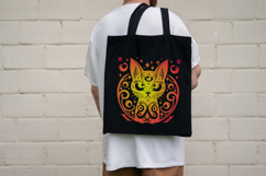 Mystical cat with decorative elements. SVG Product Image 2