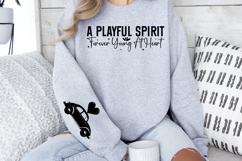 A playful spirit forever young at heart Sleeve SVG Product Image 2