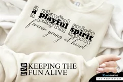 A Playful Spirit Forever Sleeve SVG, Father's Day SVG Design Product Image 1