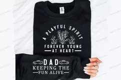 A playful spirit forever young at heart Sleeve SVG Product Image 1