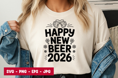 Happy New Beer 2026 SVG Design Product Image 1