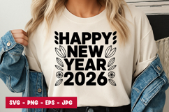 Happy New Year 2026 SVG Design Product Image 1