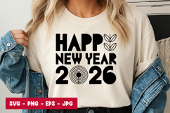 Happy New Year 2026 SVG Design Product Image 1