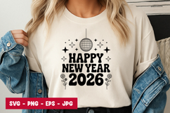 Happy New Year 2026 SVG Design Product Image 1