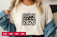 Happy New Year 2026 SVG Design Product Image 1
