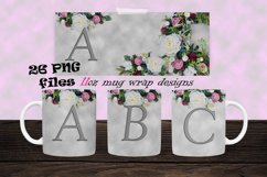 Monogram Mug Design,Sublimation Mug,Alphabet Mug Design Product Image 1
