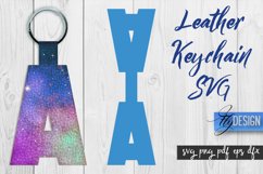 Leather Keychain SVG Design | Keychaine Design | SVG File Product Image 1