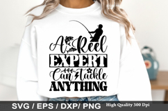 Fishing Dad Shirt SVG Design - A Reel Expert Can Tackle Anyt Product Image 2