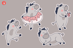 A set of horse-shaped stickers, a symbol of the New Year Product Image 2