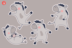 A set of horse-shaped stickers, a symbol of the New Year Product Image 3