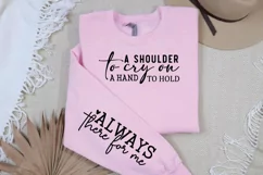 A Shoulder To Cry Sleeve SVG, Mother's Day SVG Design Product Image 3